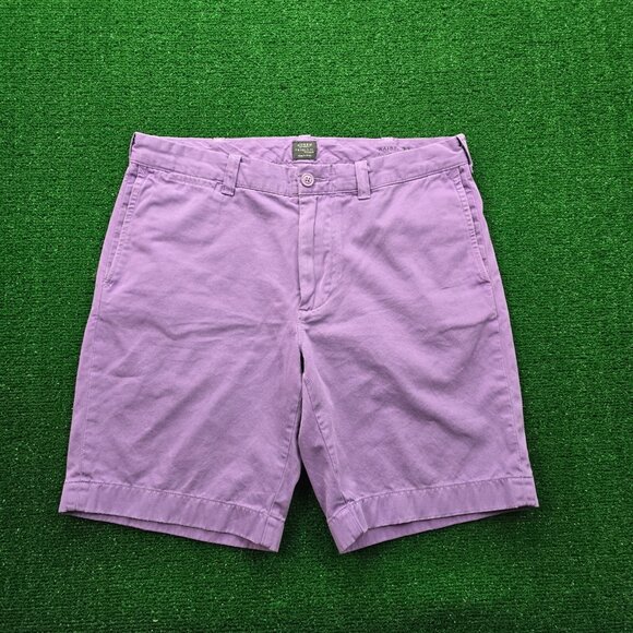 J Crew Shorts Mens 33 Purple Stanton Chino Cotton Twill Classic Fit Casual - Picture 1 of 9